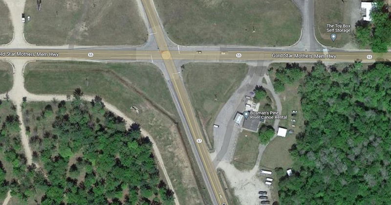 Garlets Corner Restaurant and Motel - Aerial Map (newer photo)